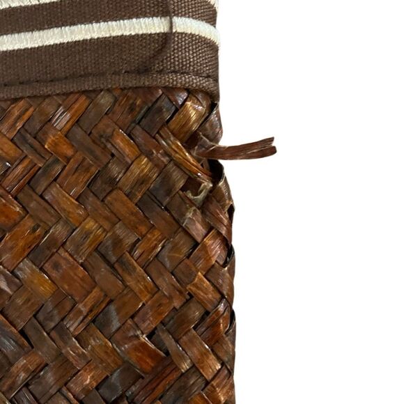 St. John’s Bay straw bag with small defect as depicted in picture